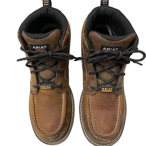 Ariat Rustic Brown Leather Boots - Picture 5 of 9